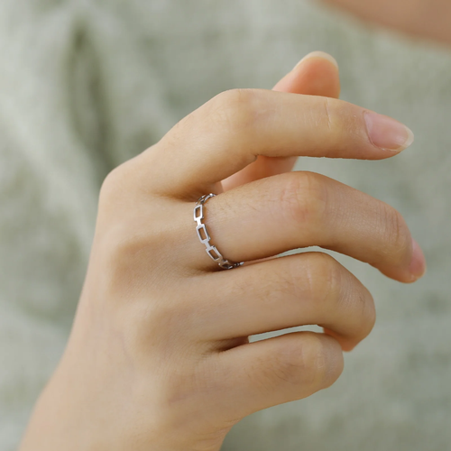 Bague cool argent